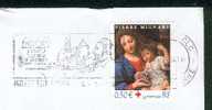 TP Noel 2003 / Christmas 2003 On Long-size Cover / Sur Lettre Longue. France. Pierre Mignard. Moret Sur Loing - Religion