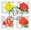 Allemagne DDR :  Serie Roses Sur Lettre Entière. Superbe ! - Roses