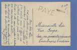 Postkaart Met Naamstempel HERCHIES En Stempel  " PAYE " (noodstempels) ! - Fortune (1919)