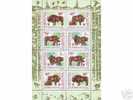 1996 LITHUNIA The European Bison SHEETLET OF 2 SETS - Other & Unclassified