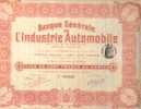 BANQUE GENERALE DE L\´INDUSTRIE AUTOMOBILE - Banque & Assurance