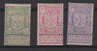 Belgie OCB 68 / 70 (*) - 1894-1896 Expositions