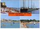 CARTE POSTALE DE SAINT-LAURENT DU VAR : LES PLAGES - Saint-Laurent-du-Var