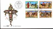 Bophuthatswana 1983 Fdc The Lords´Passion Jésus Christ âne Croix Mathieu Et Marc - Autres & Non Classés