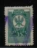 POLAND 1924 COURT DELIVERY FEE 35 GR GREEN - Fiscale Zegels