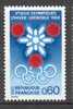 TIMBRE MNH FRANCE JEUX OLYMPIQUES D' HIVER GRENOBLE 1968 - Hiver 1968: Grenoble