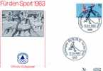 BERLIN 1983 OBLITERATION FDC  HOCKEY SUR GLACE SERIE POUR LE SPORT - Hockey (Ice)