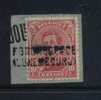 138 Op Fragment  Met Naamstempel PORCHERESSE / (LUXEMBOURG)  (noodstempel) - 1915-1920 Alberto I