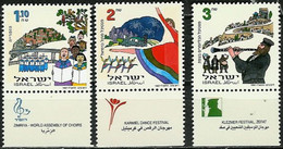 ISRAEL..1997..Michel # 1435-1437...MNH...MiCV - 6 Euro. - Nuevos (con Tab)