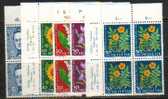 PGL - SWITZERLAND N°684/88** BLOCKS OF FOUR - Unused Stamps