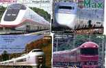 JAPON LOT SET 7 CARTES TRAINS DIFFERENTS SUPERBES - Collections