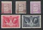 Belgie OCB 240 / 244 (*) - Unused Stamps