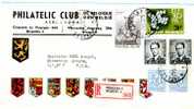 BELGIQUE - Recommandé De Ixelles > BPS 7   COB 1213 - 1193 - 924 X 2 - 854 X 2 - 1961