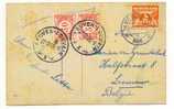 Kerst Kaart 1926 Uit Nederland , Multiple Stempels En Taxzegels , Zie Scans (ned 47) - Covers & Documents