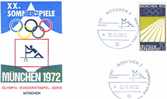 ALLEMAGNE DE L´OUEST 1972 JEUX OLYMPIQUES DE MUNICH CANOE KAYAK - Canottaggio