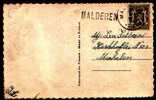 420 Op Kaart Met Naamstempel  MALDEREN - 1935-1949 Sellos Pequeños Del Estado