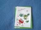 Carte Coccinelle En Vol - Bon Anniversaire - Fond Blanc - Neuve - Enveloppe Verte Comprise - Ref 7870 - Insectes