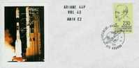 ARIANE Vol V43 KOUROU En Date Du 4/4/1991 - Europe