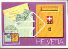 SUISSE Carte Maximum Num.Yvert 1110 LE CHEQUE POSTAL - Cartoline Maximum