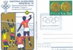 POLOGNE  OBLITERATION TEMPORAIRE 1987 J O SEOUL +ENTIER POSTAL VOLLEY BALL - Estate 1988: Seul