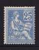 LIQUIDE : MOUCHON N°118 25c BLEU TYPE II NEUF SANS CHARNIERE Xx TTB, NMH, SIN CHARNELA - Neufs