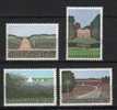 NEDERLAND SET LANDSCAPES 80CT STAMP WITH CYCLIST FIETS BICYCLE - Wielrennen