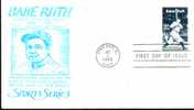 Usa 1983  Fdc Sports Base-Ball Babe Ruth 1895 1948 "The Sultan Of Swat" - Base-Ball