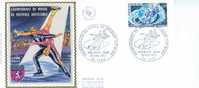 FRANCE FDC 1971 CHAMPIONNATS DU MONDE DE PATINAGE ARTISTIQUE LYON - Patinage Artistique