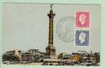 Ballonpost  Palace De La Bastille Et Colonne De Juillet  27-1-1946 - Luchtballon