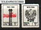 POLAND SOLIDARNOSC 6TH ANNIV OF KPN SET OF 2 (SOLID0669) - Vignettes Solidarnosc