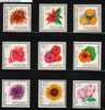 POLAND 1966 GARDEN FLOWERS SET OF 9 NHM - Neufs