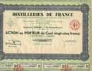 DISTILLERIES DE FRANCE (GRENOBLE) - Agricultura