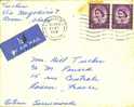 Grande Bretagne : Lot De 2 Superbes Petites Lettres De Londre Pour Rouen (France) 1958 - Postmark Collection