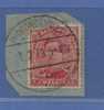 138 Op Fragment Met Duitse Brugstempel  PROFONDEVILLE (noodstempel) - 1915-1920 Albert I