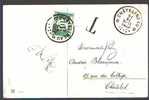 Ongefrankeerde Postkaart Met Strafport (taxe) , Tx 33 Met Cirkelstempel CHATELINEAU Op 22/11/1927     (k24) - Lettres & Documents