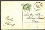 Ongefrankeerde Postkaart Met Strafport (taxe) , Tx 33 Met Cirkelstempel WAVRE Op 2/4/1924     (k25) - Cartas & Documentos