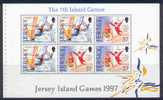 JER0064 BLOC Planche A Voile Gymnastique 783 Et 784 Jersey 1997 Neuf ** Jersey Islands Games - Segeln