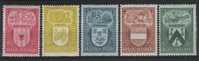 Belgie OCB 743 / 747 (*) - Unused Stamps