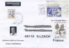BEDECINE 2004 ILLZACH Enveloppe + Flamme Dan COOPER + Albert WEINBERG  + Triangle Bleu - Stripsverhalen