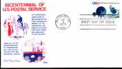 Usa 1975 Fdc Philatélie  US Postal Service  Poste Transport Satellite Télécommunications Boîte Aux Lettres - Otros & Sin Clasificación