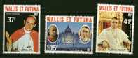 Wallis Et Futuna.**  PA N° 86 à 88 - Papes  Paul VI - Andere & Zonder Classificatie
