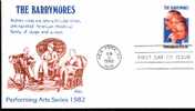 Usa 1982 Fdc Théâtre Famille The Barrymores Noeud Papillon - Theater