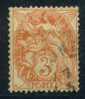 #3213 - France/Blanc Yvert 109 Obl - 1900-29 Blanc