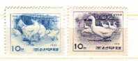 Koreea 1969 Mint Complet Set Gallinaceans. - Hoendervogels & Fazanten