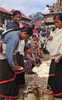 TYPICAL WOMEN KATHMANDU VALLEY PREPARING FOR WORSHIP - Markets