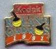 PIN'S KODAK ROLAND GARROS 1991 (5505) - Tenis