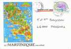 Martinique : Enveloppe Illustrée  Pour La France 1994. Superbe ! - Autres & Non Classés