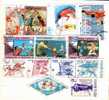 Lot 13 Stamps With Volleyball. - Volleybal