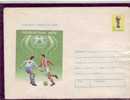 ROUMANIE Enveloppe Entier Football Cup 1978 (vert Clair)  Fussball Soccer - 1978 – Argentine