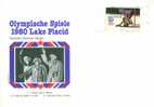 C0344 Bluge Bobsleigh Flamme Illustree USA 1980 Jeux Olympiques De Lake Placid - Hiver 1980: Lake Placid